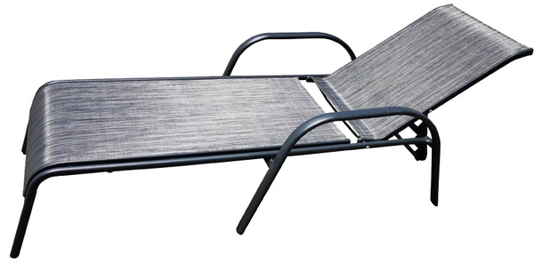 Seasonal Trends 50667 Chaise Lounge, 25.59 in W, 37.4 in H, Grey Textiline Seat, Steel Powder Coated Frame [SKU: ORG7370182]
