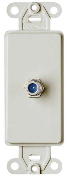 Leviton 022-40681-00W Wallplate, Plastic, White, Flush Mounting [SKU: ORG8651069]