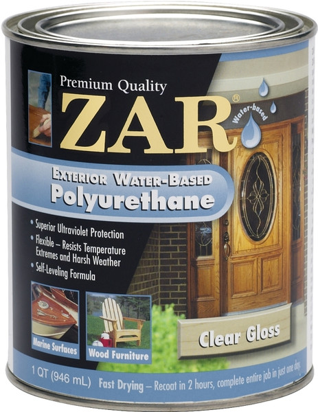 ZAR 32612 Polyurethane, Gloss, Liquid, Amber, 1 qt, Can [SKU: ORG1465632]