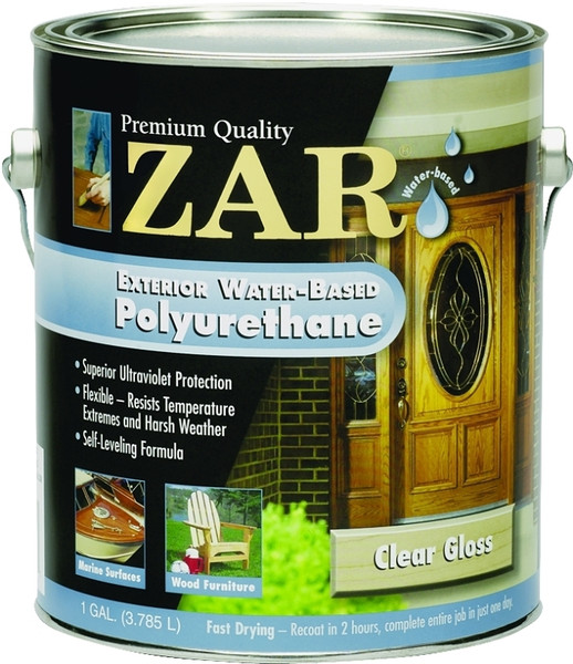 ZAR 32613 Polyurethane, Gloss, Liquid, Amber, 1 gal, Can [SKU: ORG2972982]