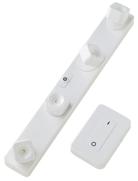 LIGHT IT 30036-308 FastTrack Light Set, AA Battery, Alkaline Battery, 4-Lamp, LED Lamp, 55 Lumens, 4000 K Color Temp [SKU: ORG1057819]