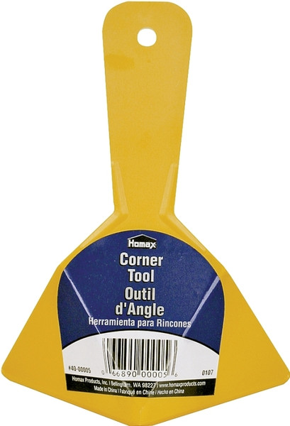 Homax EZ-SEAMER Series 40-00005 Corner Tool, Plastic Blade, Straight End Blade, Polypropylene Handle [SKU: ORG6978837]