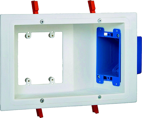Carlon SC300PRR Electrical Box, 3 -Gang, Non-Metallic, White [SKU: ORG4858213]