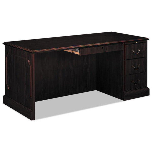 94000 Series "L" Workstation Desk for Return on Left, 66" x 30" x 29.5", Mahogany [SKU: HON94283RNN]