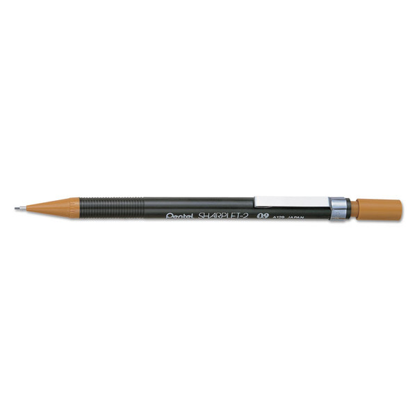 Sharplet-2 Mechanical Pencil, 0.9 mm, HB (#2.5), Black Lead, Brown Barrel [SKU: PENA129E]