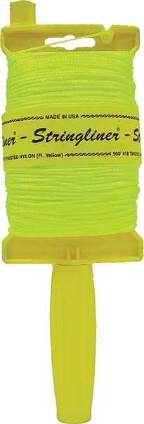 Stringliner 11712 Line Reel, 500 ft L Line, Fluorescent Yellow Line [SKU: ORG6274898]
