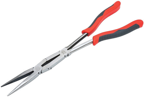 Crescent PSX200C Nose Plier, 13.46 in OAL, 4 in Jaw Opening, Black/Red Handle, Comfort-Grip Handle, 2-3/4 in L Jaw [SKU: ORG3831708]