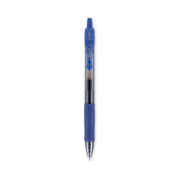 G2 Premium Gel Pen, Retractable, Fine 0.7 mm, Blue Ink, Smoke Barrel, 2/Pack [SKU: PIL31032]