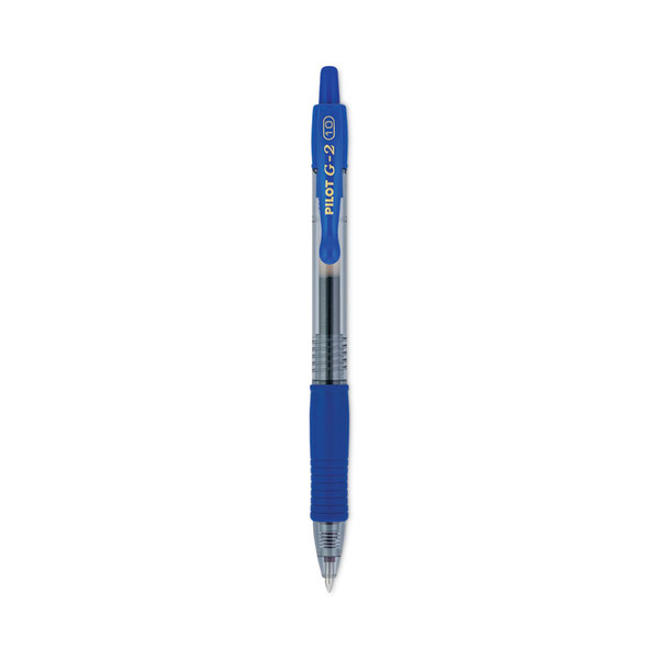 G2 Premium Gel Pen, Retractable, Bold 1 mm, Blue Ink, Smoke Barrel, Dozen [SKU: PIL31257]