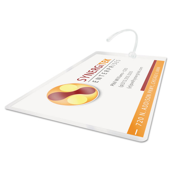 LongLife Thermal Laminating Pouches, 10 mil, 2.5" x 4.25", Gloss Clear, 100/Box [SKU: GBC3202105]