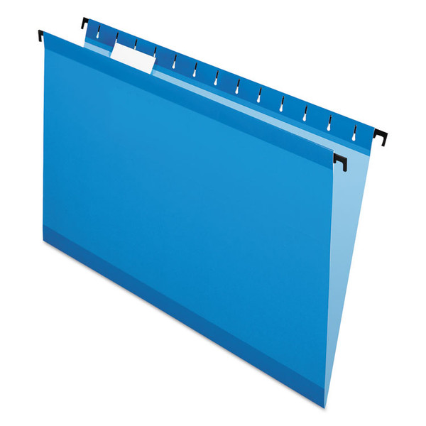 SureHook Hanging Folders, Legal Size, 1/5-Cut Tabs, Blue, 20/Box [SKU: PFX615315BLU]