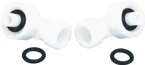 US Hardware P-1218C Hook-Up Kit, Plastic/Rubber, White [SKU: ORG6443444]