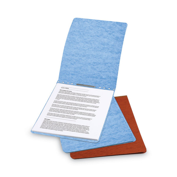 PRESSTEX Report Cover with Tyvek Reinforced Hinge, Top Bound, Two-Piece Prong Fastener, 2" Capacity, 8.5 x 11, Light Blue [SKU: ACC17022]