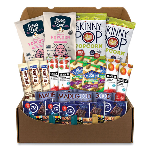 Low Calories Snack Box, 28 Assorted Snacks, Delivered in 1-4 Business Days [SKU: GRR70000128]