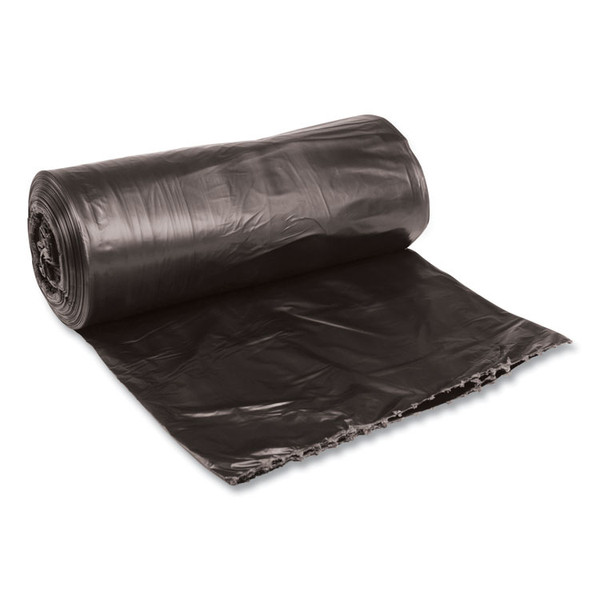 Low-Density Waste Can Liners, 33 gal, 0.5 mil, 33" x 39", Black, 25 Bags/Roll, 8 Rolls/Carton [SKU: BWK3339H]