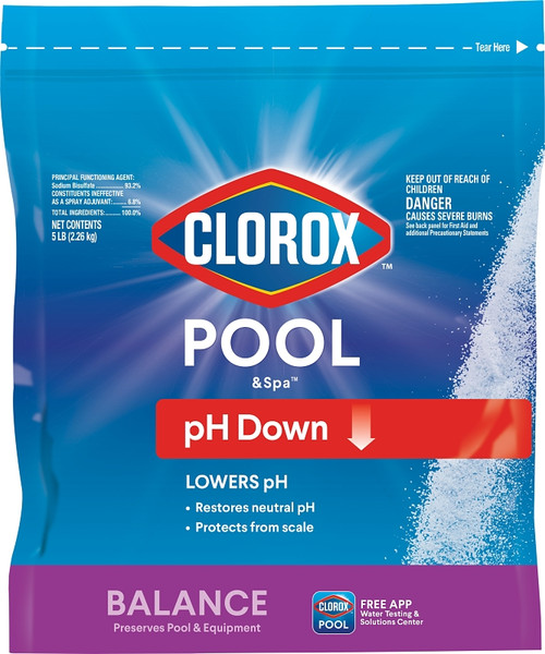 Clorox 12105CLX pH Down, Granular, Off-White, 5 lb [SKU: ORG7619067]