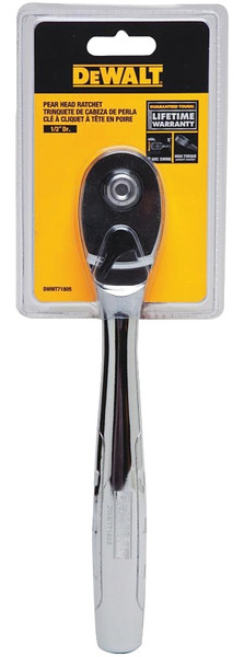 DeWALT DWMT71805 Ratchet, 1/2 in Drive, 12-6/16 in OAL, Chrome [SKU: ORG7514409]
