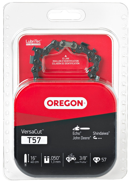 Oregon VersaCut T57 Chainsaw Chain, 16 in L Bar, 0.05 Gauge, 3/8 in TPI/Pitch, 57-Link [SKU: ORG7242738]