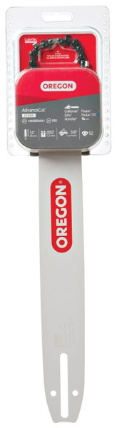 Oregon AdvanceCut 27856 Bar and Chain Combo, Small Bar Nose Radius, 52-Drive Link, 91PX Chain, 3/8 in TPI/Pitch [SKU: ORG1232677]