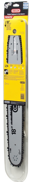 Oregon 105670 Bar and Chain Combo, Large Bar Nose Radius, 74-Drive Link, 22BPX Chain, 3/8 in TPI/Pitch [SKU: ORG6588727]