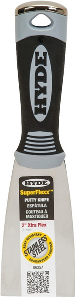 HYDE SuperFlexx 06257 Putty Knife, 2 in W Blade, Stainless Steel Blade [SKU: ORG7185200]