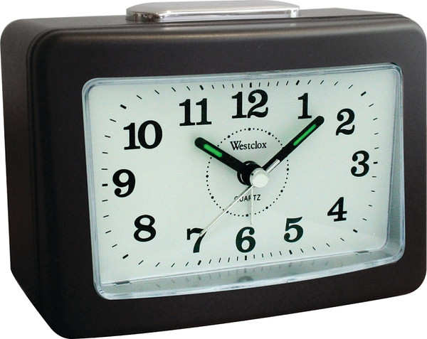 Westclox 47550 Alarm Clock, AA Battery, Black Case [SKU: ORG9761859]