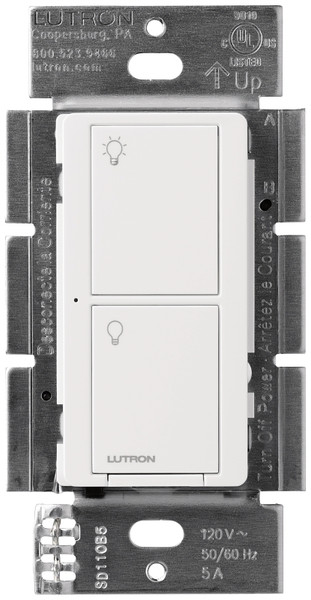Lutron Caseta PD-5ANS-WH-R Smart Lighting Neutral Switch, 120 V, White [SKU: ORG9373341]