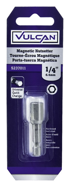 Vulcan 312241OR Magnetic Nutsetter, 1/4 in Drive, Hex Drive, 1-3/4 in L, 1/4 Quick Change in Shank [SKU: ORG5237011]