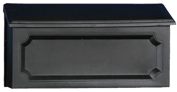 Gibraltar Mailboxes Windsor Series WMH00B04 Mailbox, 288.6 cu-in Capacity, Polypropylene, Black, 15-1/2 in W, 4.7 in D [SKU: ORG7277353]