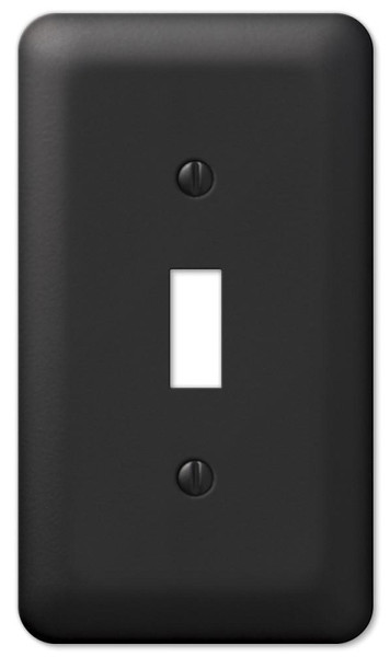 Amerelle Devon 935TBK Wallplate, 5 in L, 2-13/16 in W, 1 -Gang, Steel, Black [SKU: ORG2129286]