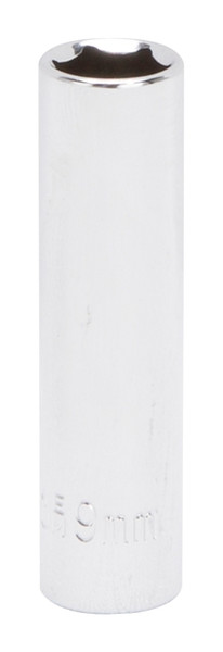 Vulcan MT6487807 Drive Socket, 9 mm Socket, 1/4 in Drive, 6-Point, Chrome Vanadium Steel, Chrome [SKU: ORG8346173]