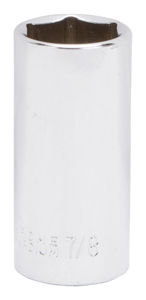 Vulcan MT6496484 Drive Socket, 7/8 in Socket, 3/8 in Drive, 6-Point, Chrome Vanadium Steel, Chrome [SKU: ORG4585865]