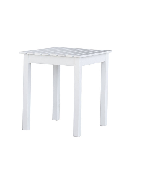 Jack Post KN-2W Side Table, 17-3/4 in OAW, 15-3/4 in OAD, 17-3/4 in OAH, Square, Hardwood Frame, Slatted Wood Tabletop [SKU: ORG7421498]