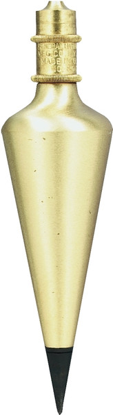 GENERAL 800-12 Plumb Bob, Solid Brass, Lacquered [SKU: ORG6544134]