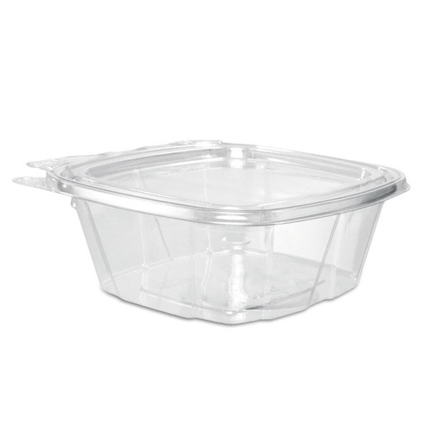 ClearPac SafeSeal Tamper-Resistant/Evident Containers, Flat Lid, 12 oz, 4.9 x 2 x 5.5, Clear, Plastic, 100/Bag, 2 Bags/Carton [SKU: DCCCH12DEF]