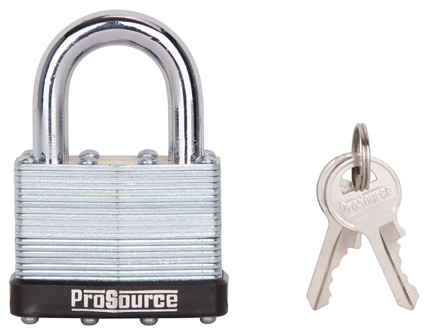 ProSource HD00038-3L Padlock, Standard Shackle, 11/32 in Dia Shackle, Steel, M1 Keyway [SKU: ORG2352961]