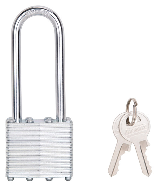 ProSource HD00020L Padlock, Long Shackle, 1/4 in Dia Shackle, 2-3/4 in H Shackle, M1 Keyway [SKU: ORG6006357]