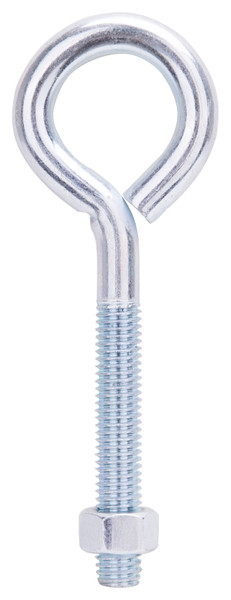 ProSource LR288 Eye Bolt, 7.5 mm Thread, Machine Thread, 3 in L Thread, 2-1/8 in Dia Eye, 522 lb Working Load, Steel [SKU: ORG2419745]