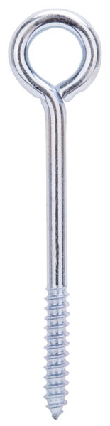 ProSource LR253 Lag Screw Eye, 9.7 mm Thread, Screw Thread, 2 in L Thread, 1-3/8 in Dia Eye, 296 lb Working Load, Steel [SKU: ORG0810259]