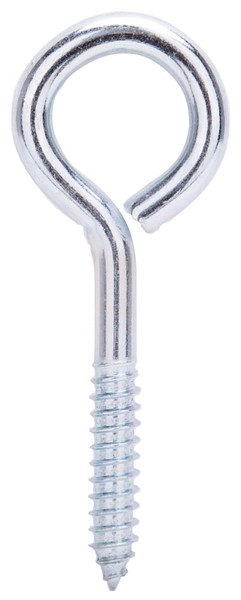 ProSource LR256 Lag Screw Eye, 11.4 mm Thread, Screw Thread, 2 in L Thread, 1-7/8 in Dia Eye, 275 lb Working Load, Steel [SKU: ORG2326213]