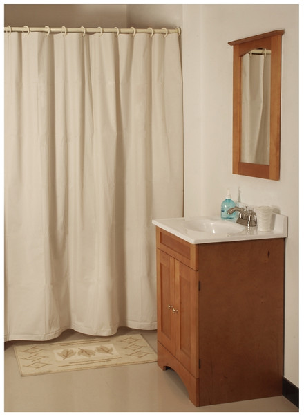 Simple Spaces SD-MCP01-B3L Shower Curtain, Vinyl, Beige, Beige [SKU: ORG4002358]