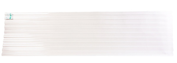 TUFTEX 141837 Roof Panel, 12 ft L, 26 in W, Octagonal Wave Profile, Polycarbonate Thermoplastic Polymer, Clear [SKU: ORG7425804]