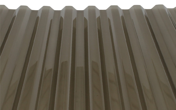 TUFTEX 141936 Roof Panel, 12 ft L, 26 in W, Octagonal Wave Profile, Polycarbonate Thermoplastic Polymer, Smoke [SKU: ORG7425838]