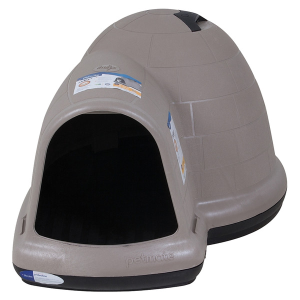 PETMATE Indigo 25944 Dog House, 51-1/2 in OAL, 39.3 in OAW, 30 in OAH, Plastic, Black/Taupe [SKU: ORG7825987]