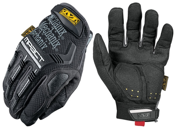 MECHANIX WEAR MPT-58-011 Impact Gloves, Men's, XL, 11 in L, Reinforced Thumb, Hook-and-Loop Cuff, Synthetic Leather [SKU: ORG0742783]