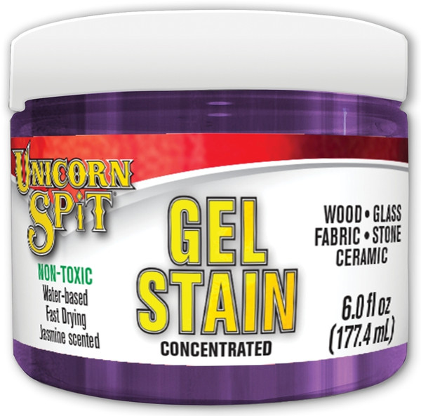 ECLECTIC UNICORN SPIT 5772009 Gel Stain and Glaze, Purple Hill Majesty, 6 fl-oz, Jar [SKU: ORG7383482]
