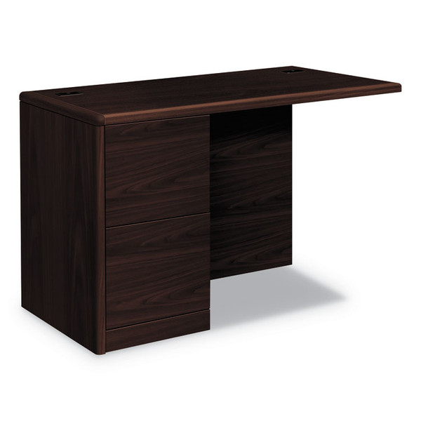 10700 Series Full Left Pedestal Return, 48w x 24d x 29.5h, Mahogany [SKU: HON10712LNN]