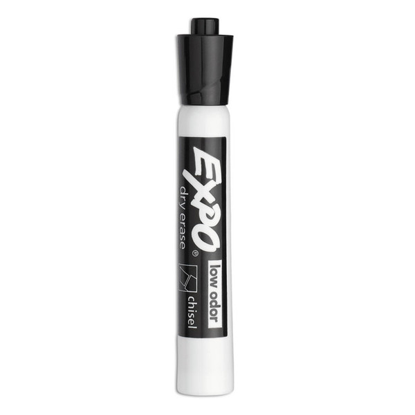 Low-Odor Dry-Erase Marker Value Pack, Broad Chisel Tip, Black, 36/Box [SKU: SAN1920940]