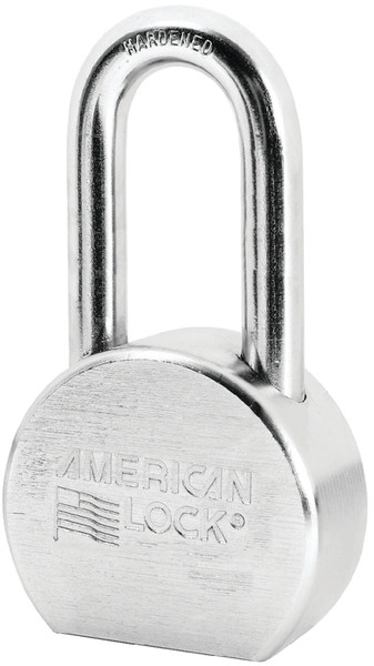 American Lock A701D Padlock, Keyed Different Key, Open Shackle, 7/16 in Dia Shackle, Boron Steel Shackle, Steel Body [SKU: ORG6761498]