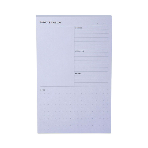 Adhesive Daily Planner Sticky-Note Pads, Daily Planner Format, 4.9" x 7.7", Blue, 100 Sheets/Pad [SKU: MMM58BLU]